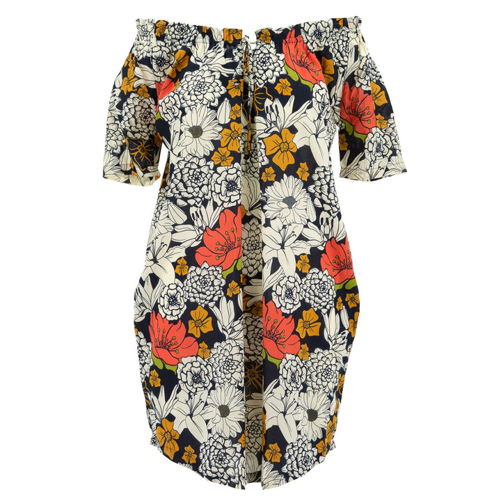 Tie Front Summer Dress - Super Floral