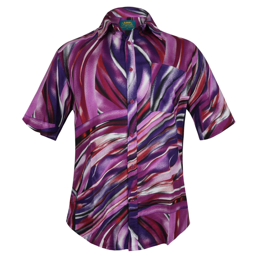 Regular Fit Short Sleeve Shirt - Purple Wave