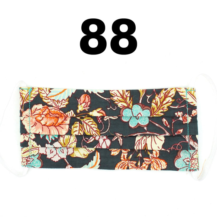 100% Cotton Handmade Pleated Face-Mask