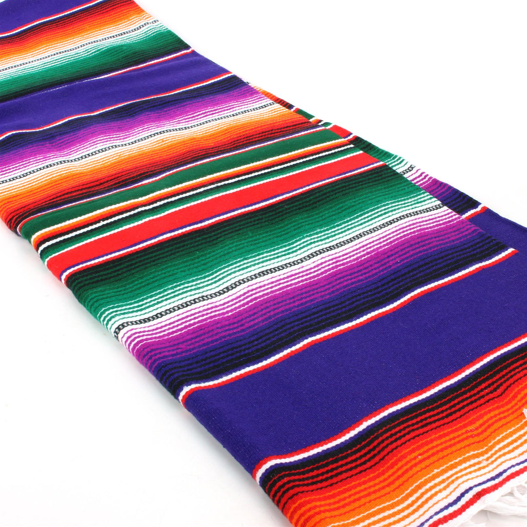 Handwoven Mexican Serape Large - Purple