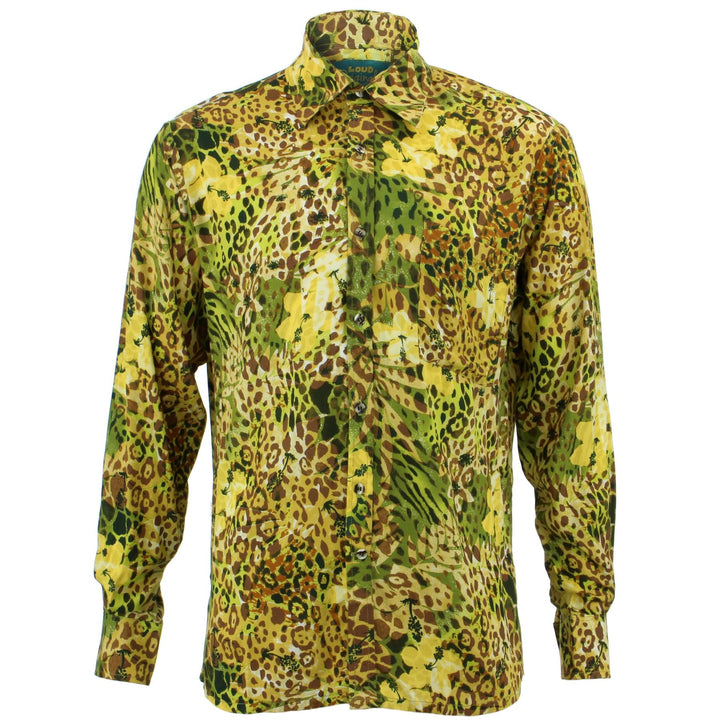 Regular Fit Long Sleeve Shirt - Floral Animal