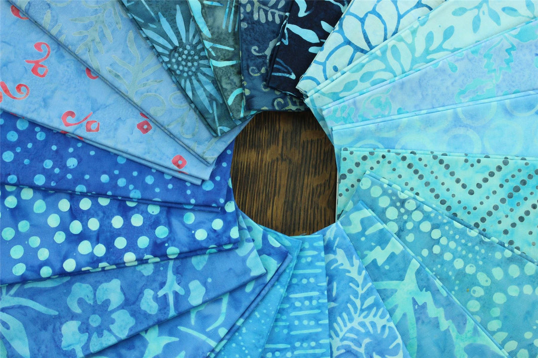 Fat Quarter - 20 Pieces of 19" x 20" Cotton Batik