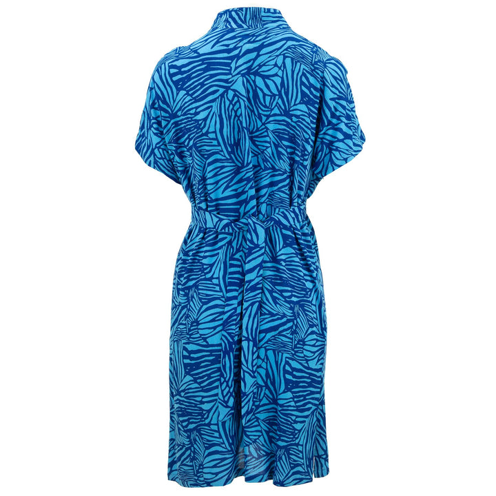 Mandarin Mini Dress - Funky Blue Zebra LoudElephant Mandarin Mini Dress - Funky Blue Zebra LoudElephant