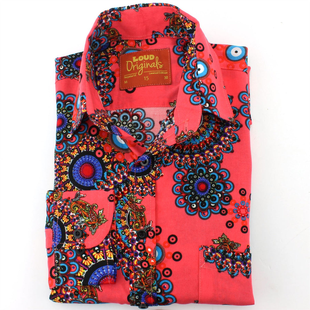 Regular Fit Long Sleeve Shirt - Fractal Suzani
