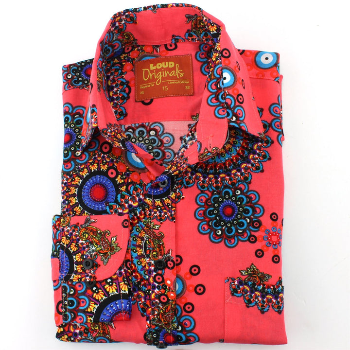 Regular Fit Long Sleeve Shirt - Fractal Suzani