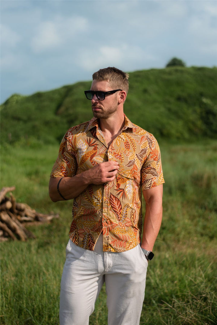 Regular Fit Short Sleeve Shirt - Autumn Nomad