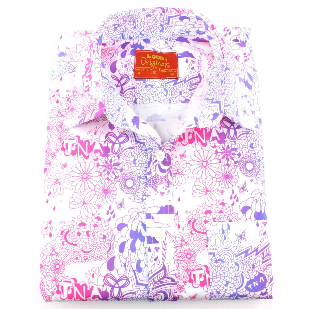 Tailored Fit Short Sleeve Shirt - Geometric Hot Air Balloons