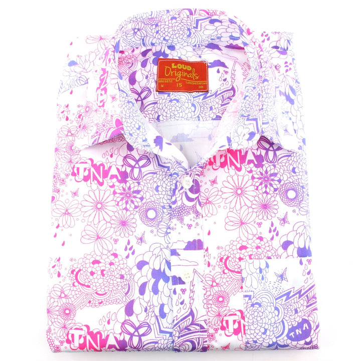 Tailored Fit Short Sleeve Shirt - Geometric Hot Air Balloons