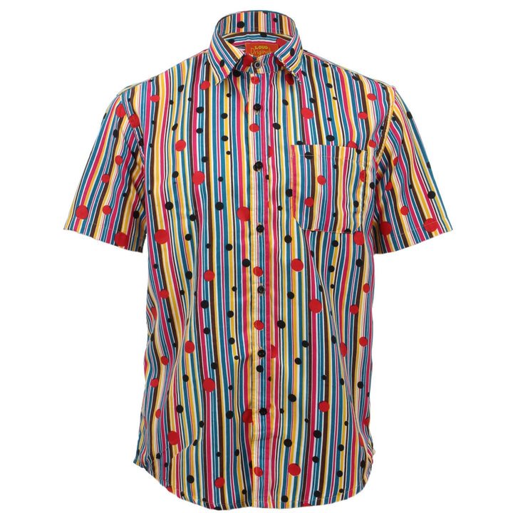 Tailored Fit Short Sleeve Shirt - Stripes & Spots