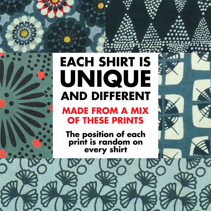 Regular Fit Short Sleeve Shirt - Random Mixed Panel