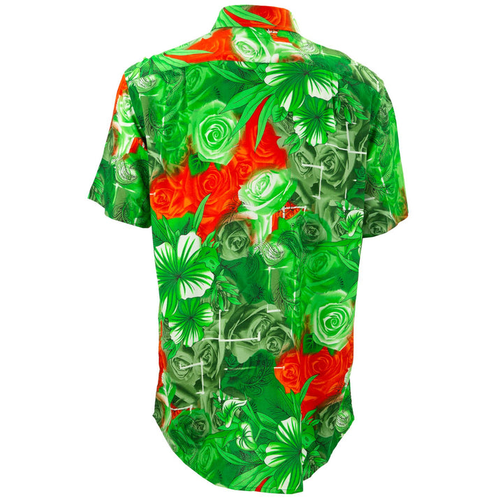 Regular Fit Short Sleeve Shirt - Roses