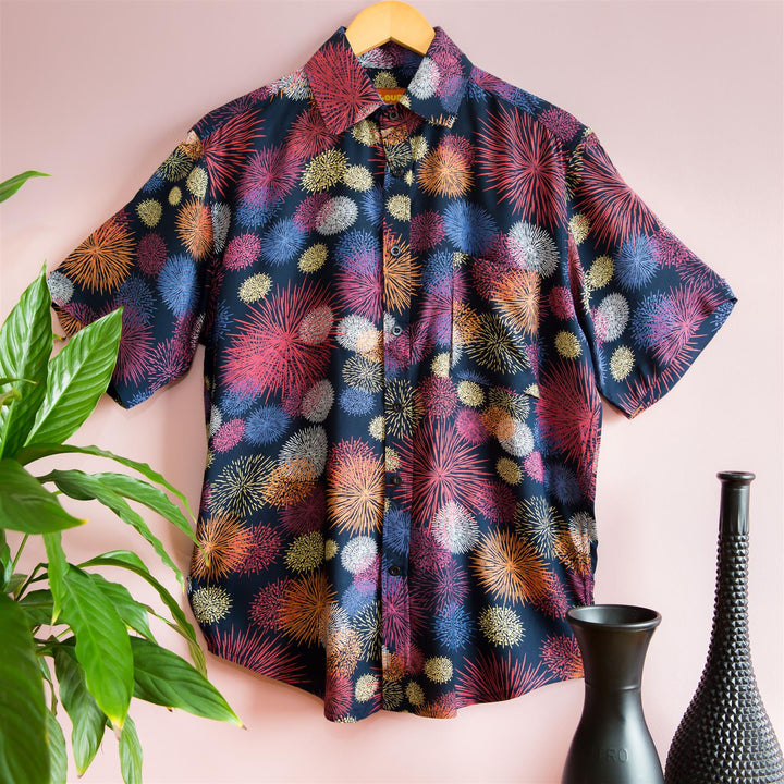 Regular Fit Short Sleeve Shirt - Fireworks