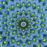 Shift Shaper Dress - Peacock Mandala Royal Blue