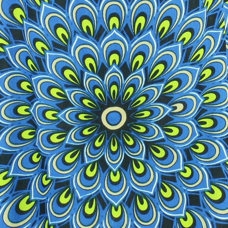 Shift Shaper Dress - Peacock Mandala Royal Blue