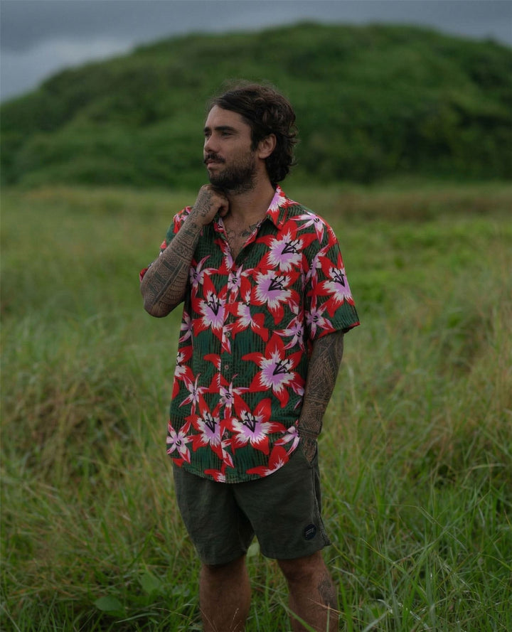 Regular Fit Short Sleeve Shirt - Jungle Lily
