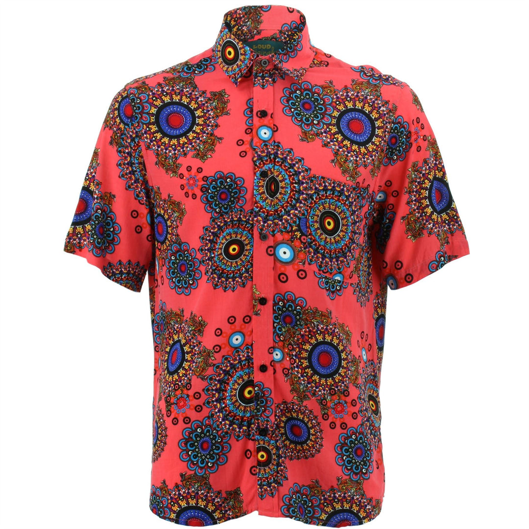 fractal dress shirt Psychedelic Men's Cotton Shirt, Baroque Long Sleeve Button Down Dress Shirt, Oxford, Gift, Streetwear Fractal Rave Festival, Club, Party