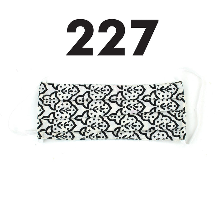 100% Cotton Handmade Pleated Face-Mask
