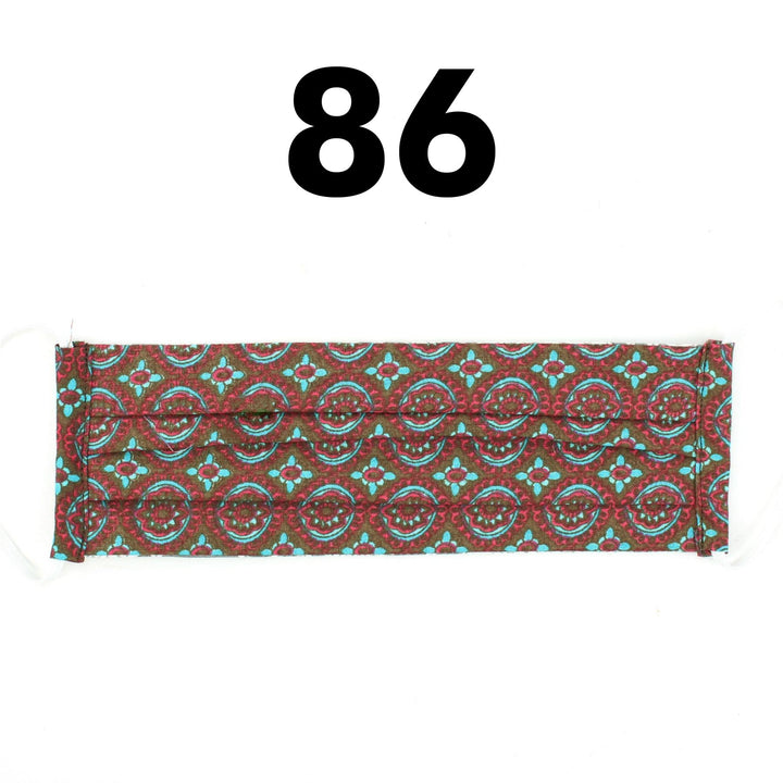 100% Cotton Handmade Pleated Face-Mask