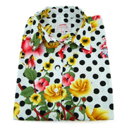Classic Women's Shirt - Polka Dot Floral