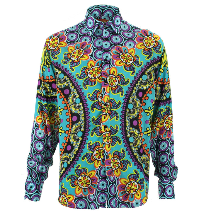 Regular Fit Long Sleeve Shirt - Carnival Mandala