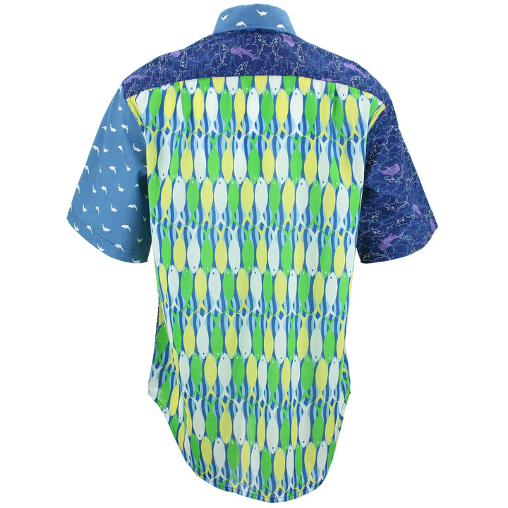 Regular Fit Short Sleeve Shirt - Random Mixed Panel - Sealife