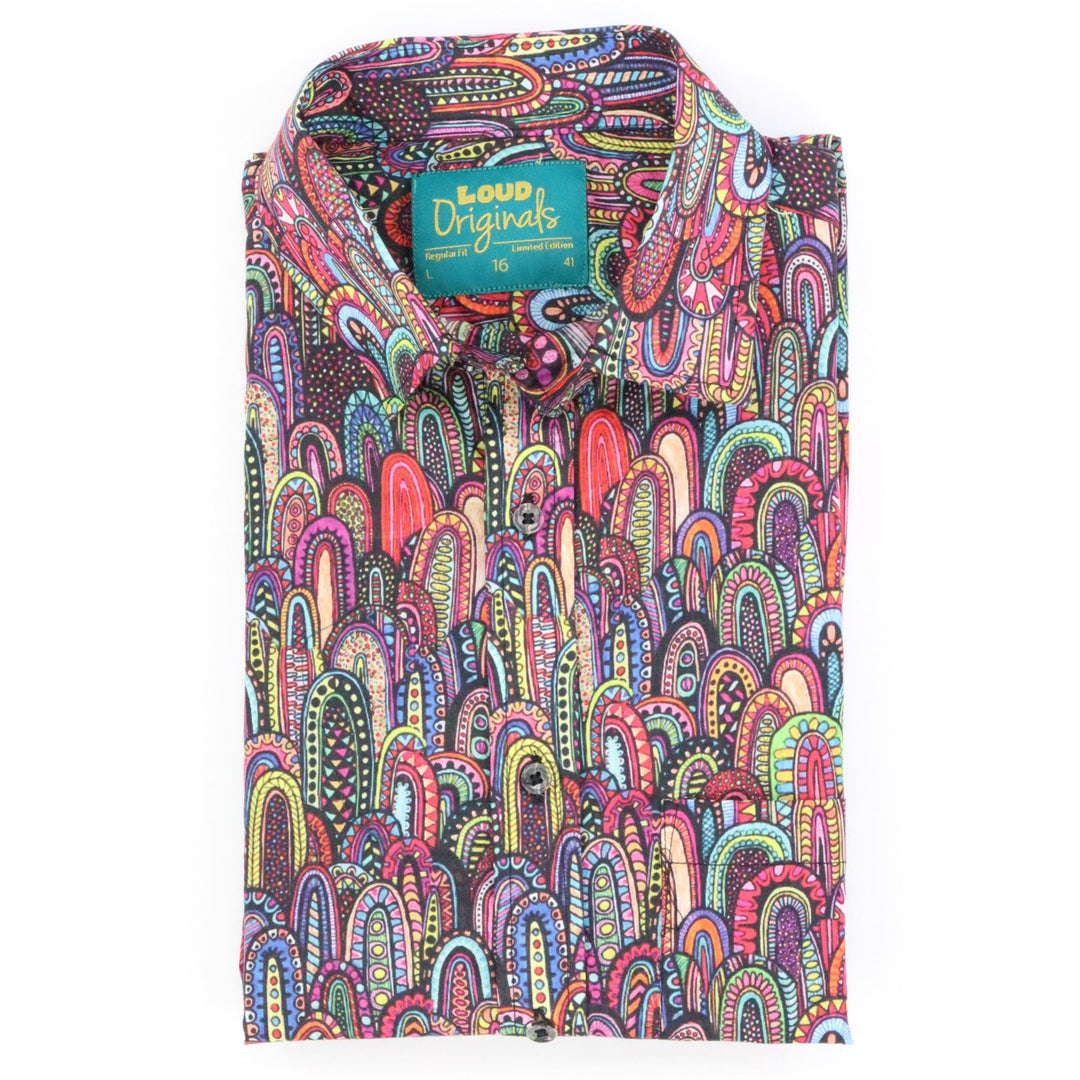 Regular Fit Short Sleeve Shirt - Tribal Scales