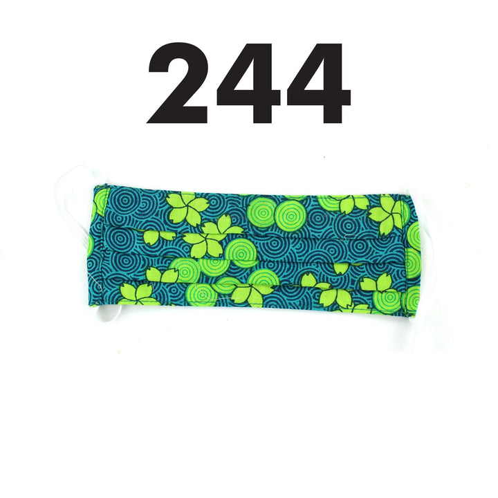 100% Cotton Handmade Pleated Face-Mask