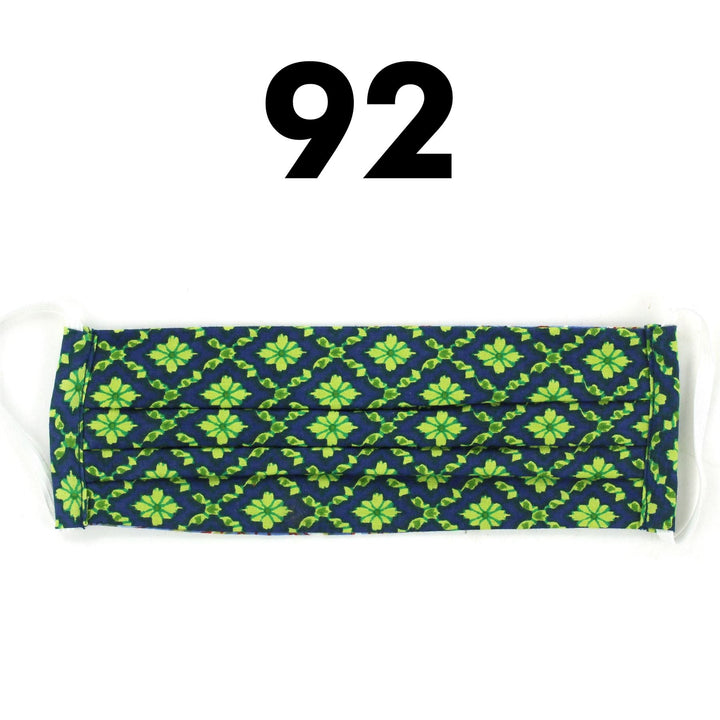 100% Cotton Handmade Pleated Face-Mask