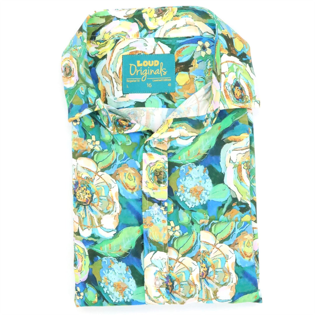 Regular Fit Short Sleeve Shirt - Impressionist's Garden