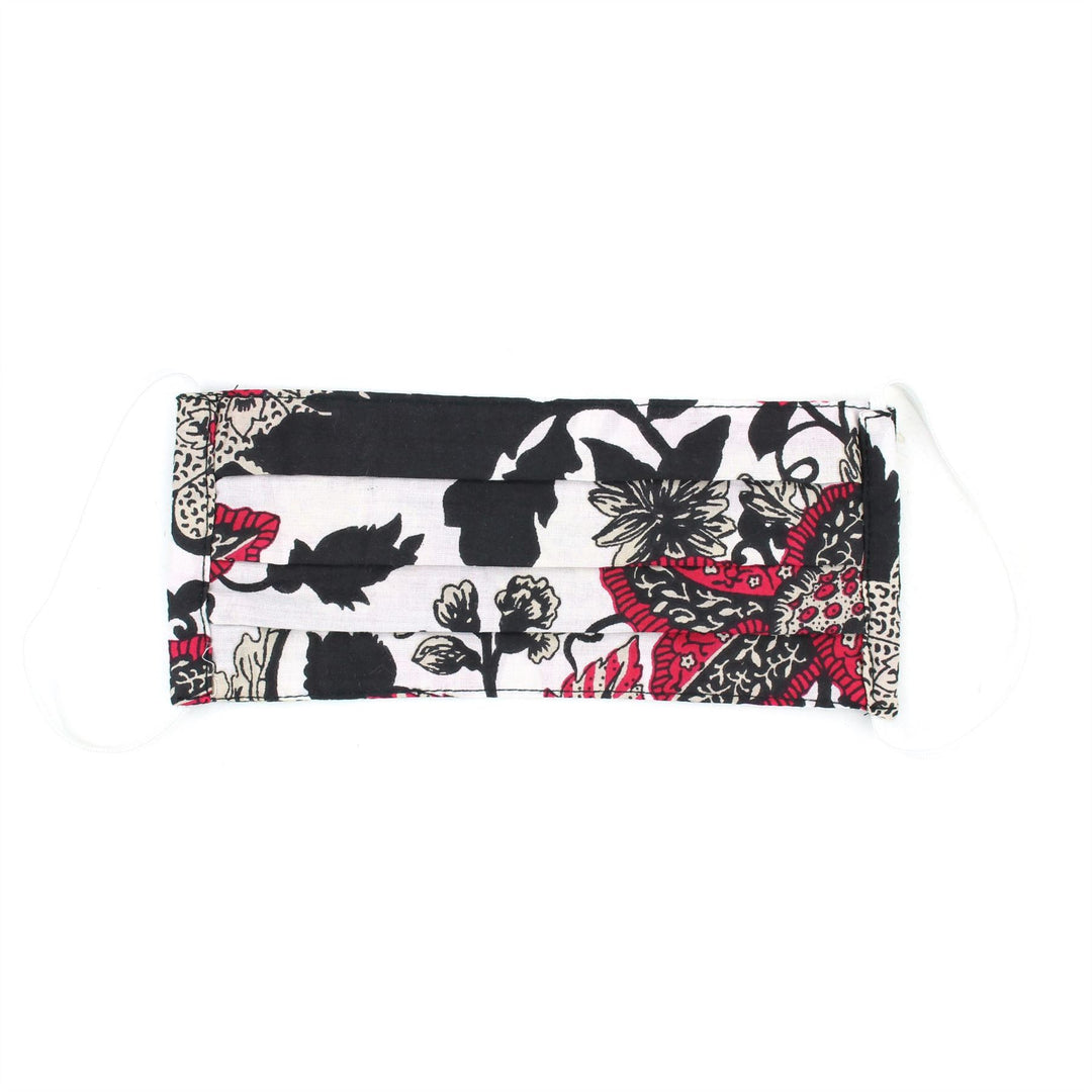100% Cotton Handmade Pleated Face-Mask
