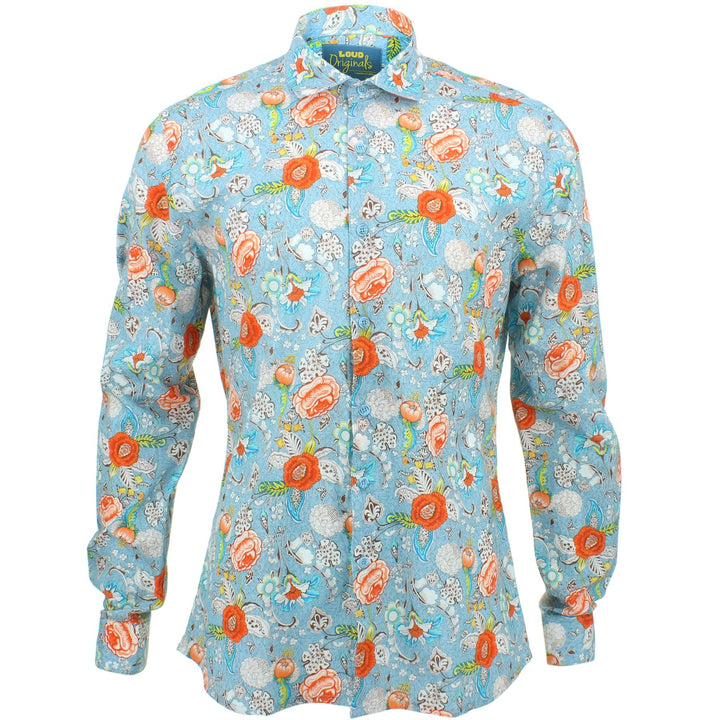 Slim Fit Long Sleeve Shirt - Jacobean Floral