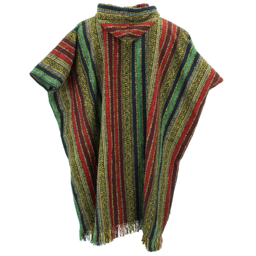 pothead poncho Brushed Cotton Long Hooded Poncho