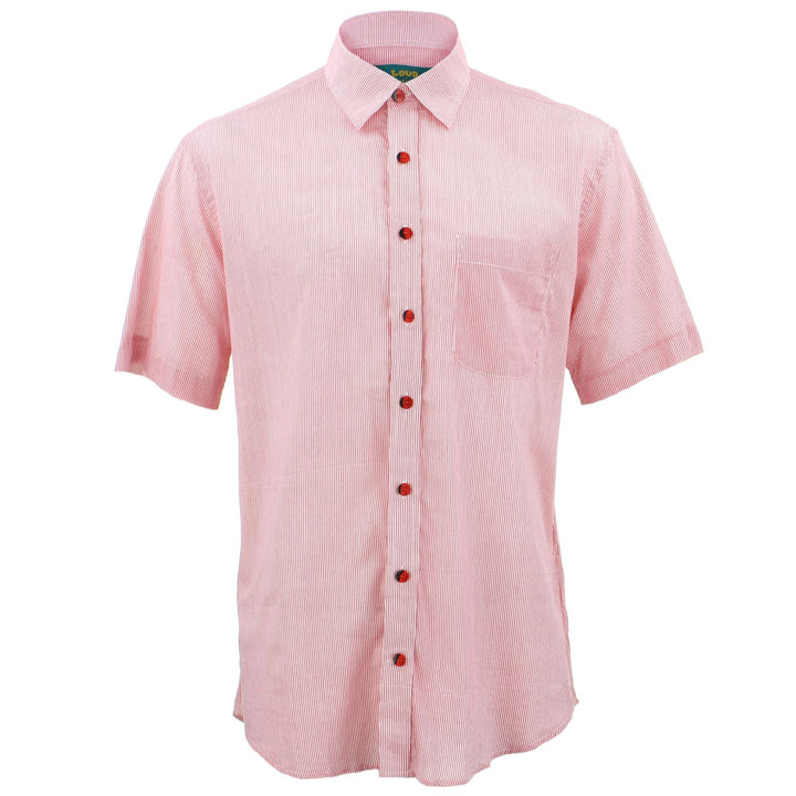 Regular Fit Short Sleeve Shirt - Pinstripe