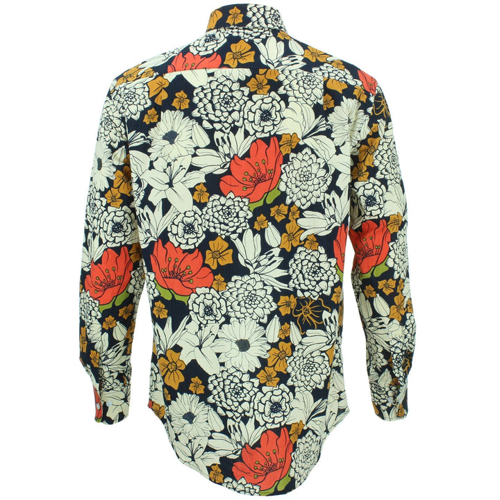 Regular Fit Long Sleeve Shirt - Japanese Floral
