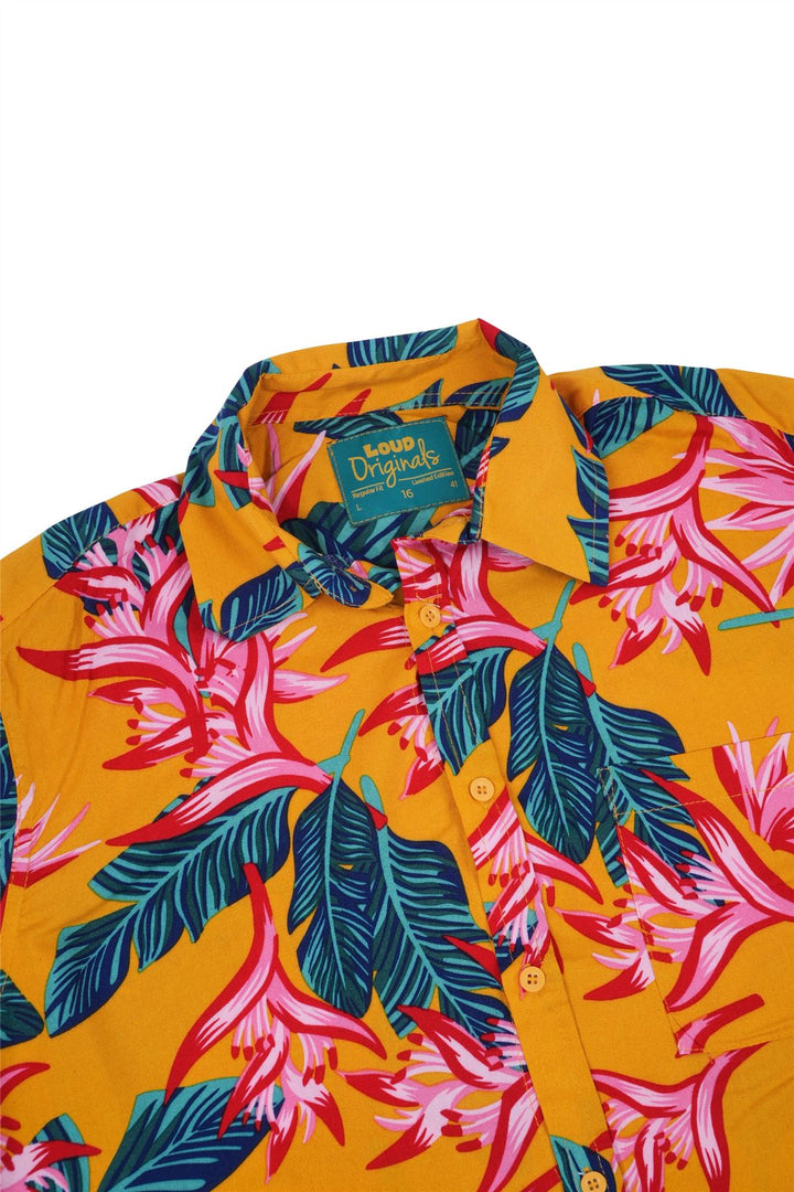 Regular Fit Long Sleeve Shirt - Tropical Paradise