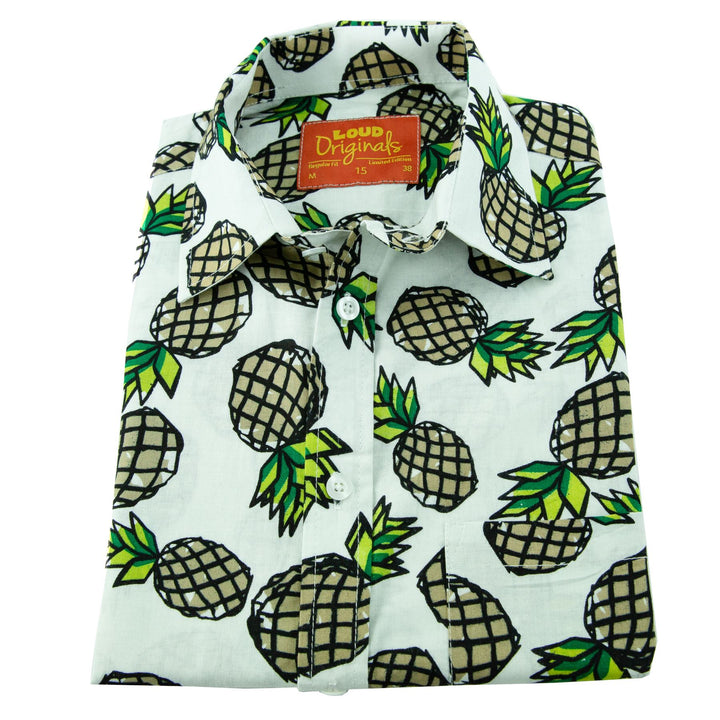 Regular Fit Long Sleeve Shirt - Pineapples