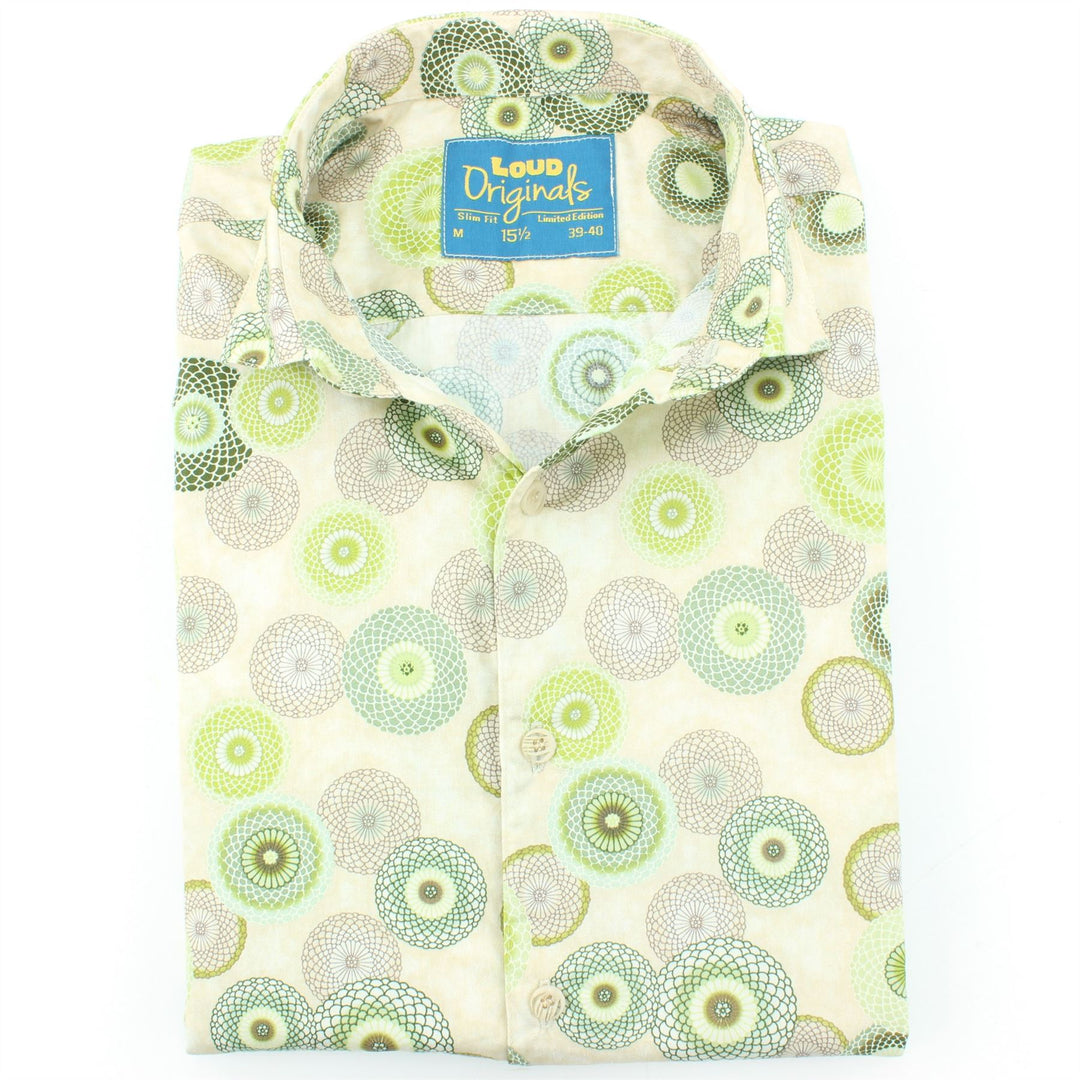 Slim Fit Short Sleeve Shirt - Spirograph