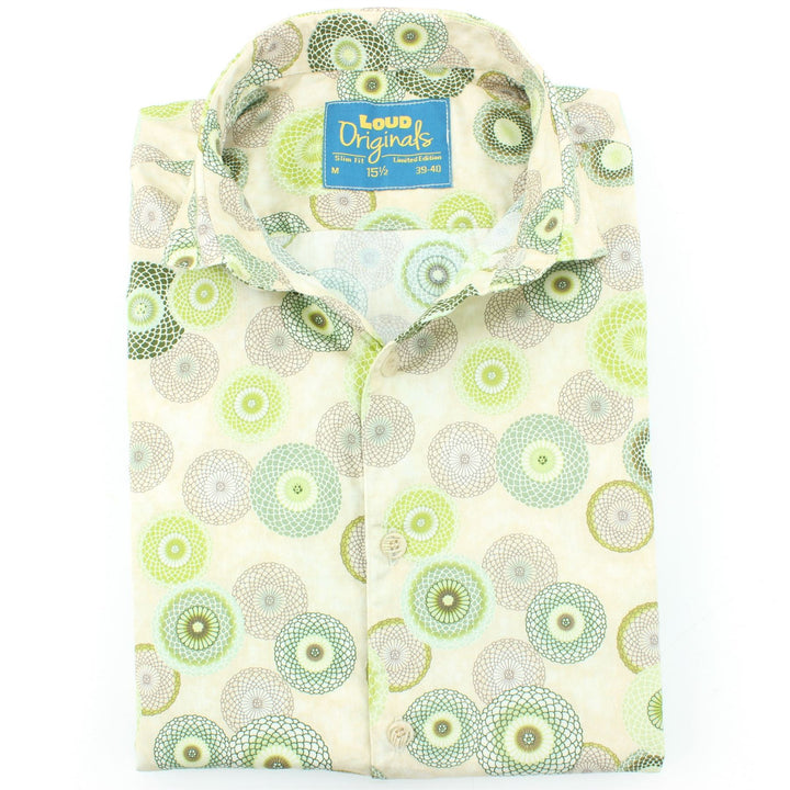 Slim Fit Short Sleeve Shirt - Spirograph