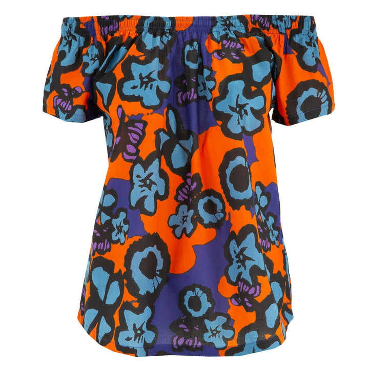 Off The Shoulder Summer Top - Flower Power
