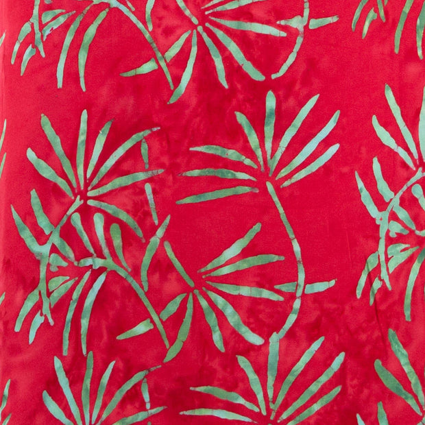 The Swirl Shift Dress - Red Water Palms