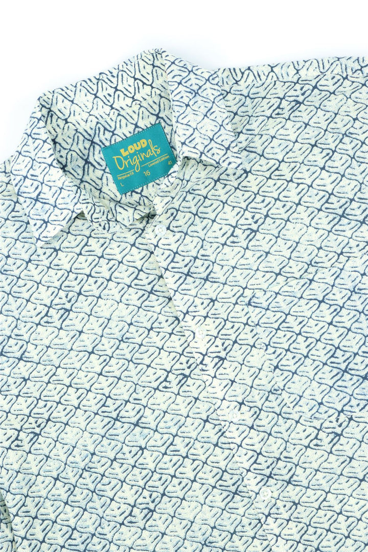 Regular Fit Short Sleeve Shirt - Ocean Breeze