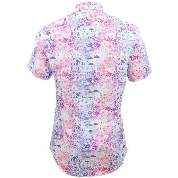 Tailored Fit Short Sleeve Shirt - Geometric Hot Air Balloons