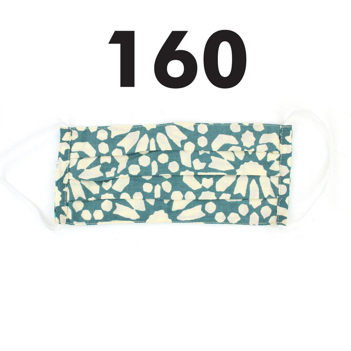100% Cotton Handmade Pleated Face-Mask