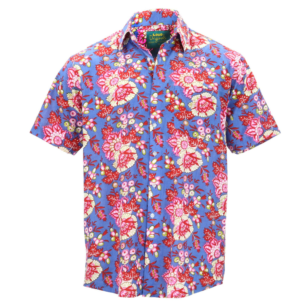 Regular Fit Short Sleeve Shirt - Berry Blossom Breeze