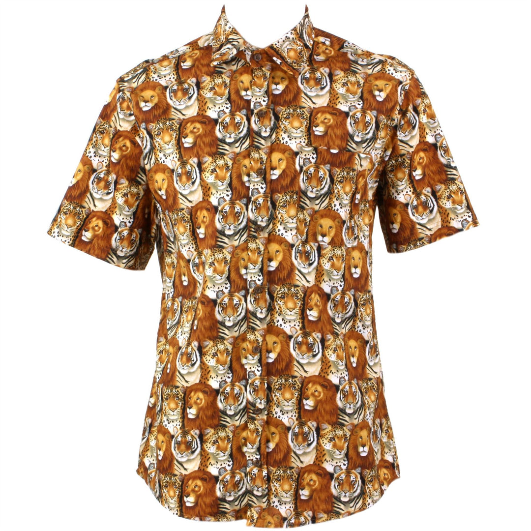 Regular Fit Short Sleeve Shirt - Big Cats