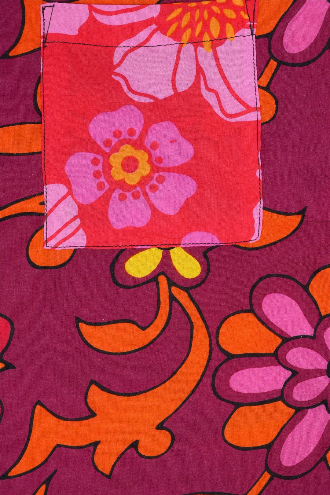 Regular Fit Long Sleeve Shirt - Random Mixed Panel Bold Floral