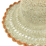 Hemp & Cotton Sun Hat - Orange Edge