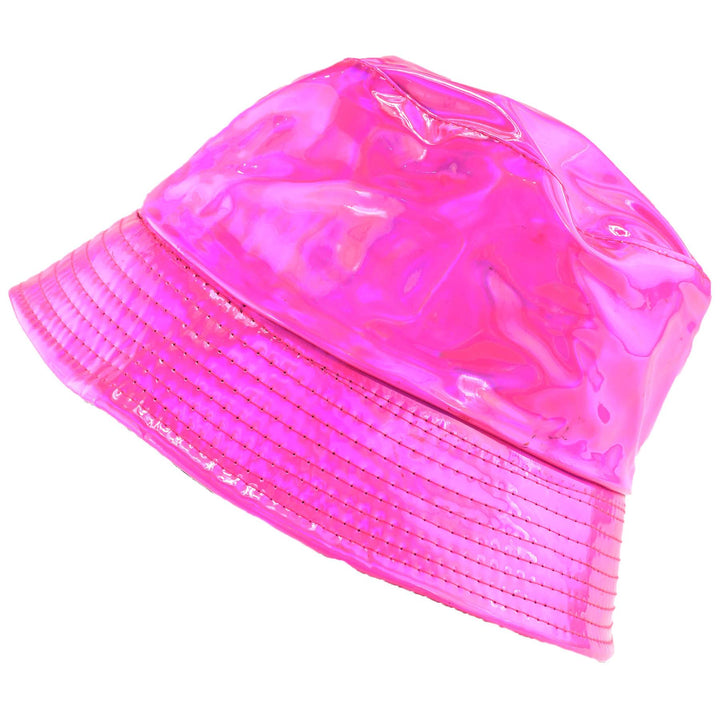 Holographic Bucket Hat - Shiny Fuchsia