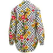 Classic Women's Shirt - Polka Dot Floral