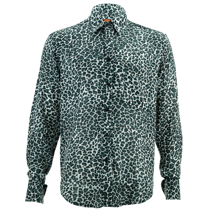 Regular Fit Long Sleeve Shirt - Leopard